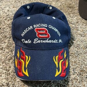 Dale Earnhardt Nascar Racing Champion #3 Strapback Hat, Flames Broken Bill